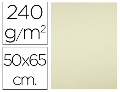 Cartulina Liderpapel 50x65cm. 240g/m² amarillo